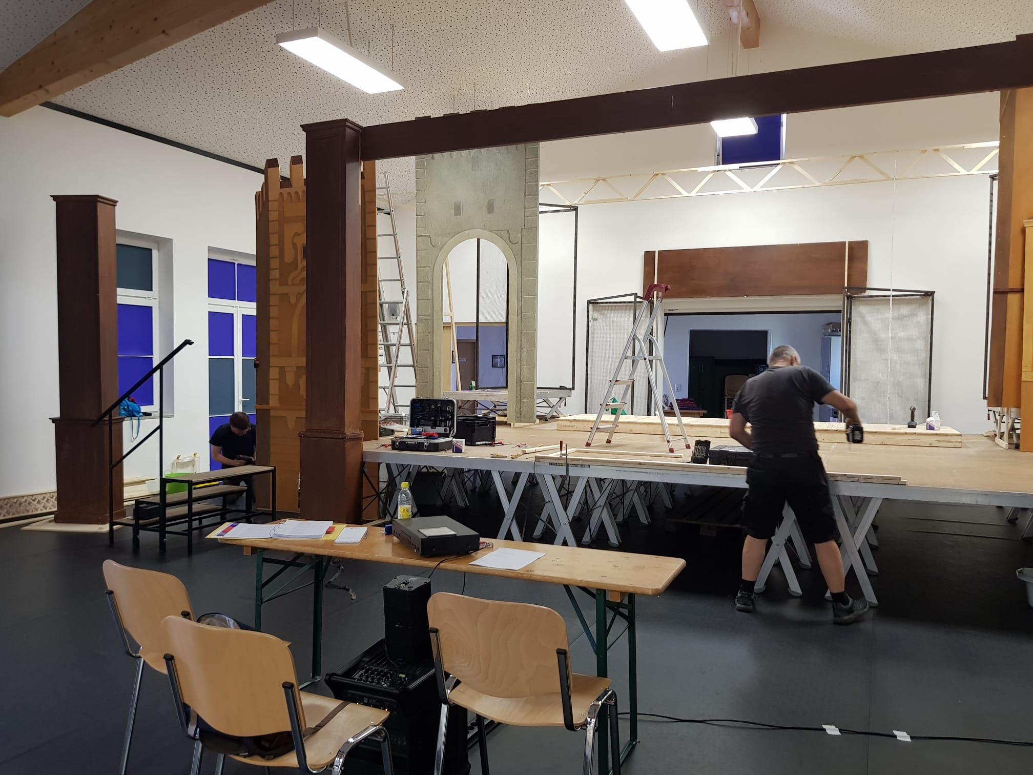 Aufbau Halle Lauterbach 2025